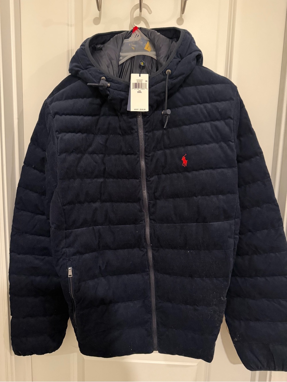 Polo Ralph Lauren Mens Corduroy Hooded Puffer Brand New W/Tags